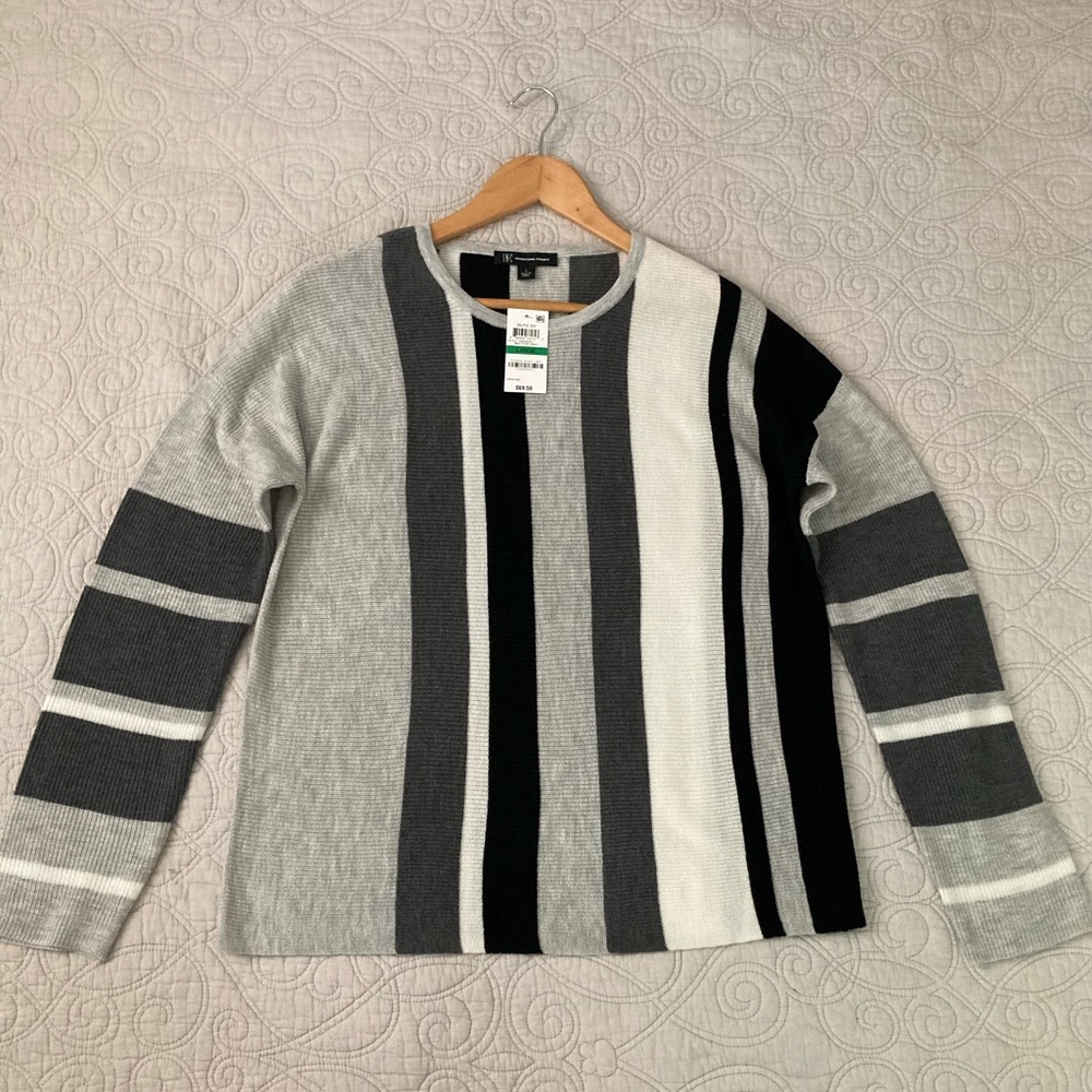 INC striped sweater NWT